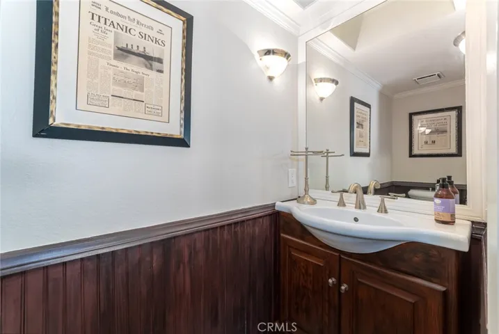 downstairs powder room