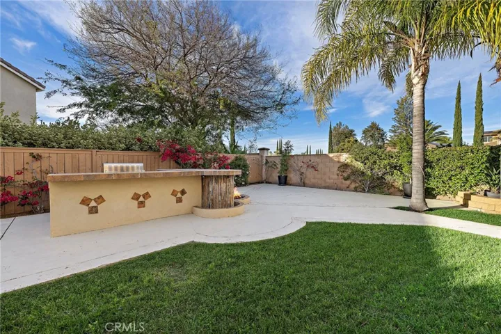 Spacious backyard with BBQ