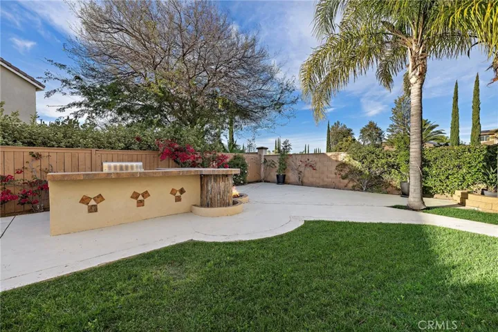 Spacious backyard with BBQ