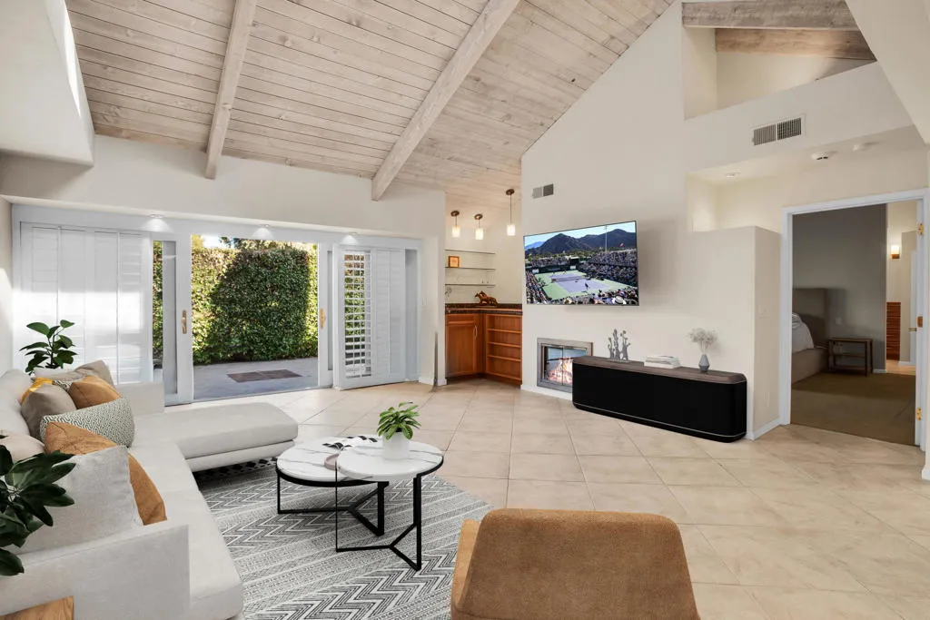 virtually staged living room