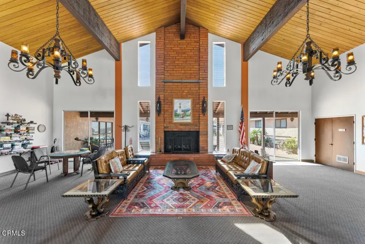 Clubhouse fireplace