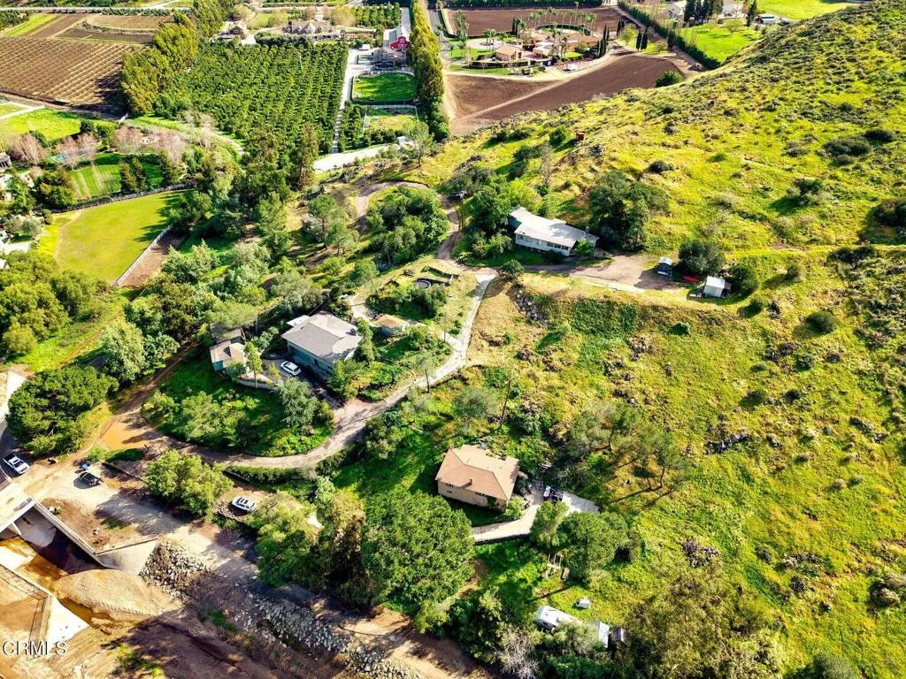 Aerial shot of Property