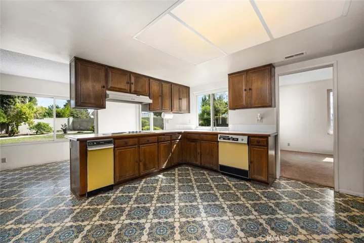 Large kitchen with tons of potential.