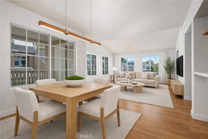 Virtually Staged Dining room & Living room