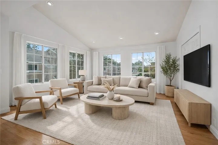 Virtually Staged living room