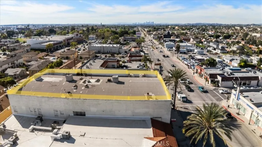 View Towards Downtown LA with Building in Foreground