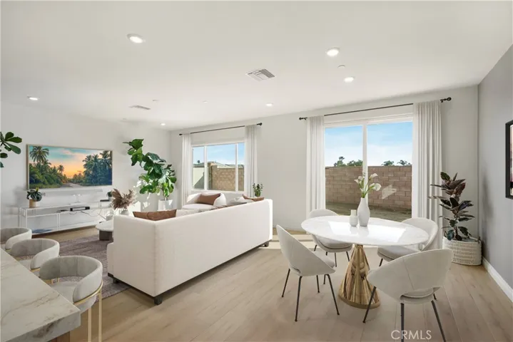 Dining Room and Family Room - Virtually Staged