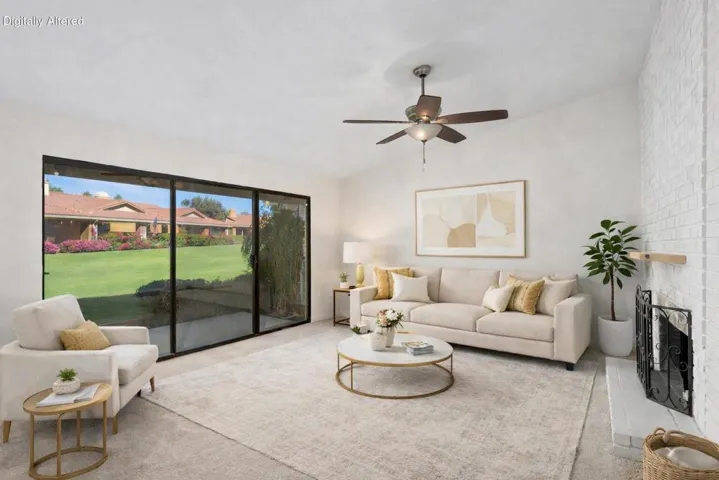 Staged living room