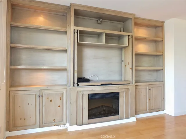 Built-ins.  Fireplace removed in April of 2026.