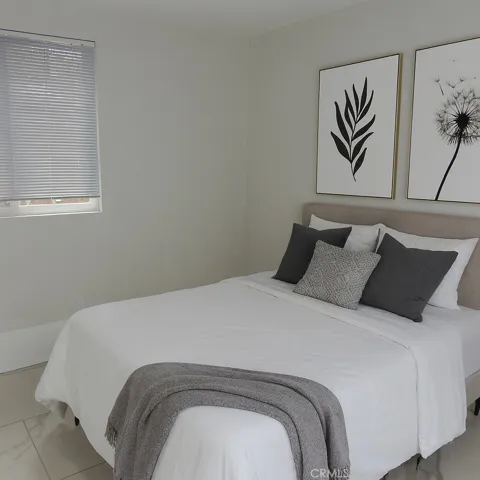Bedroom, virtually staged