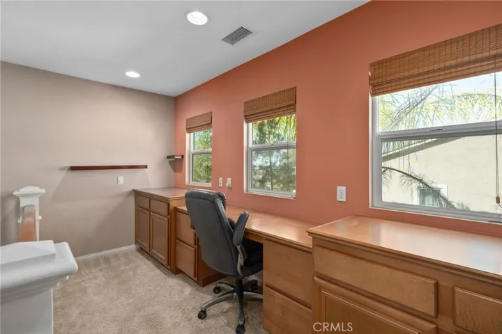 Built in desk with storage