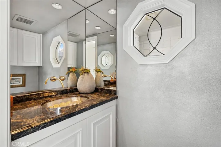 Powder Room off Den