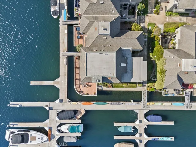 Overhead view of Home and Dock