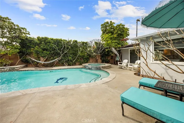 Lush landscaping makes for a private getaway!