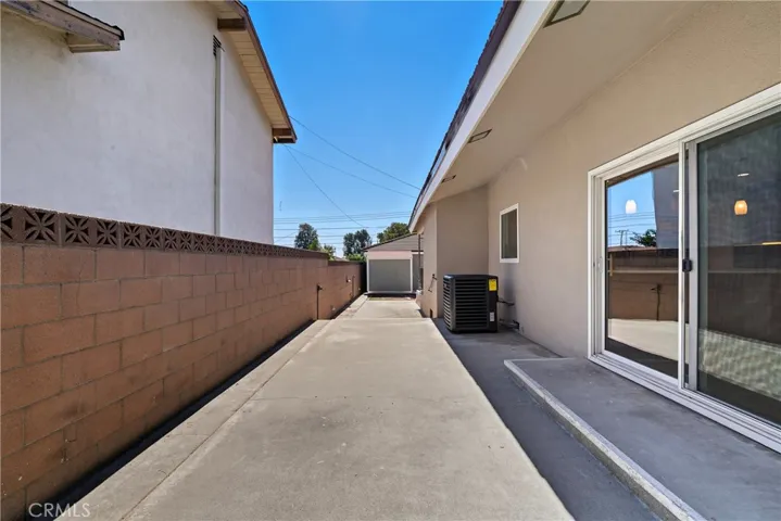 East side of the home patio area.