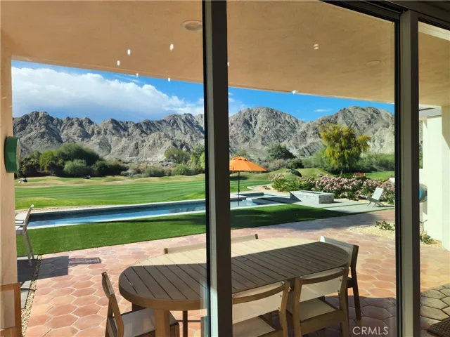 Outdoor dining area