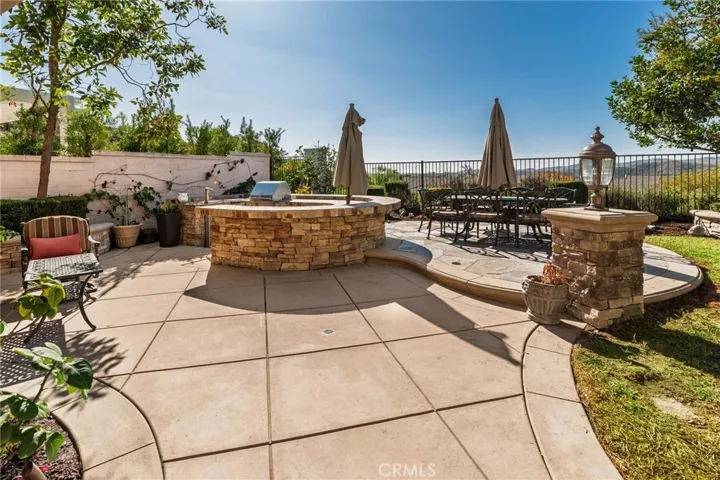 Right Angle View of BBQ area