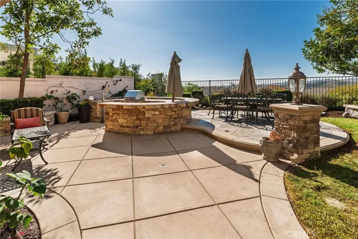 Right Angle View of BBQ area