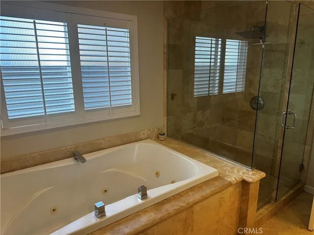Primary Bath with Soaking tub, shower and double sinks