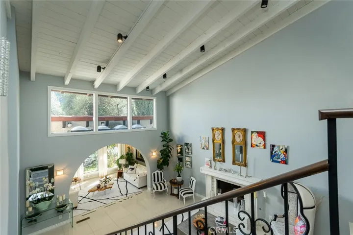 view of livingroom with high ceilings