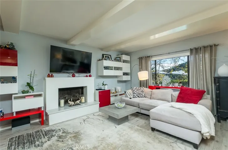 family room open to kitchen