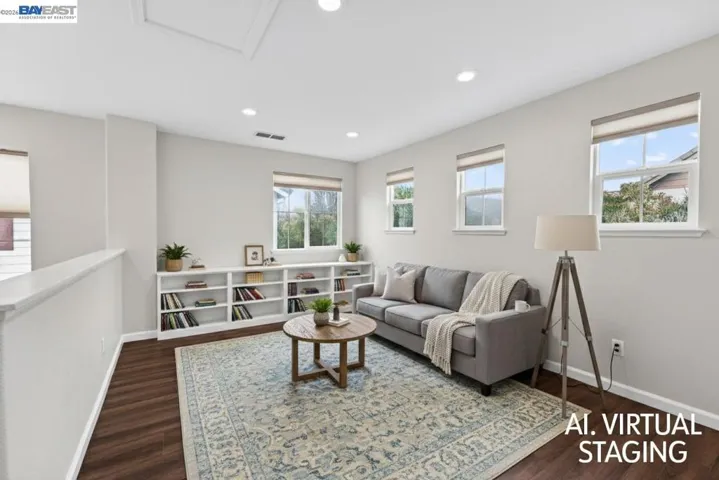 Loft with virtual staging