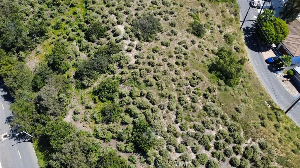Closer aerial detail capturing the character of the land, with natural vegetation and contours that contribute to privacy and design potential.