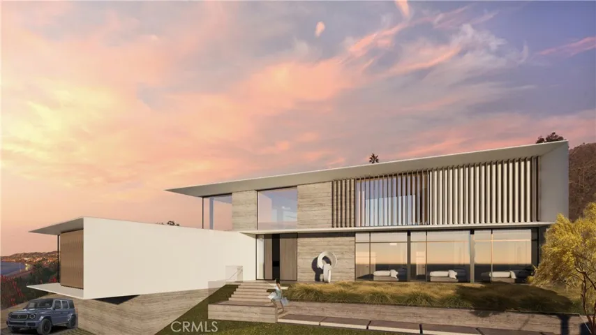 Horst Architects 2025 AIA Award-winning design rendering showcasing expansive glazing and cantilevered volumes oriented toward the Pacific
