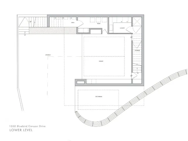 Thoughtfully designed lower level anchored by a spacious garage, dedicated storage, and well-integrated mechanical and utility areas, creating a clean and efficient foundation for the home. The approach and driveway configuration provide a natural arrival experience, while additional parking and support spaces enhance functionality without compromising the architectural vision.