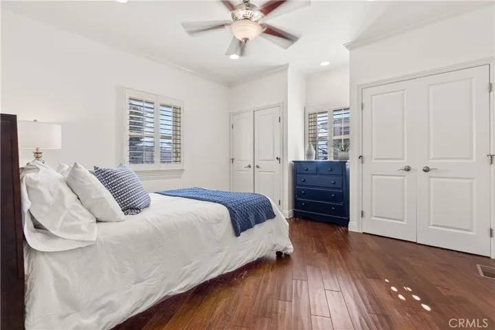Bedroom #4 - Spacious with recessed lights, ample closet space, peek-a-boo ocean views, and plantations shutters.