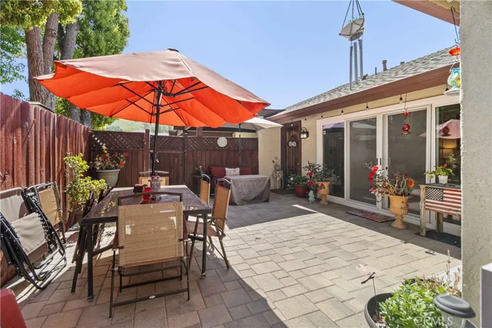 Spacious Courtyard with new pavers