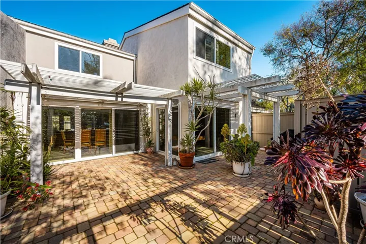 backyard opens to greenbelt that leads to the pool