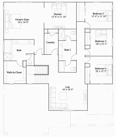 Residence 5 - level 2 floorplan