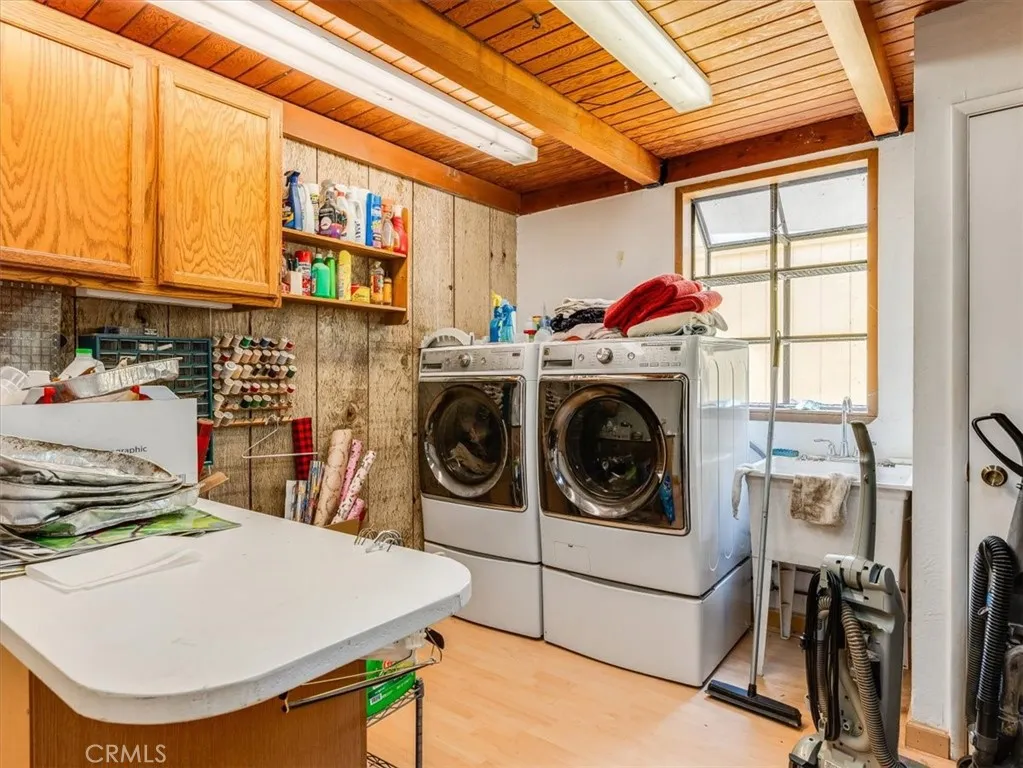 Large laundry room.
