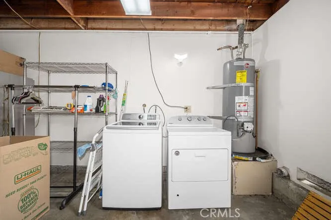 Laundry in garage