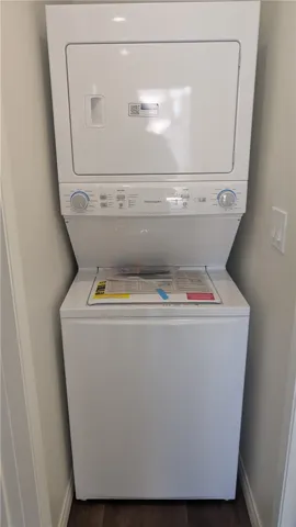New Stacked Washer/Dryer in Unit