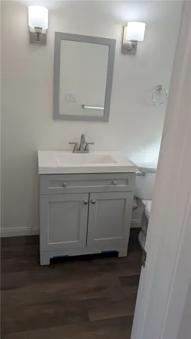 Vanity with built-in medicine drawer