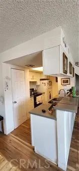 Gray kitchen counter