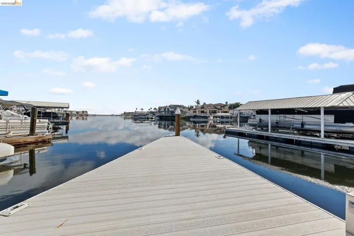 Dock with a water view