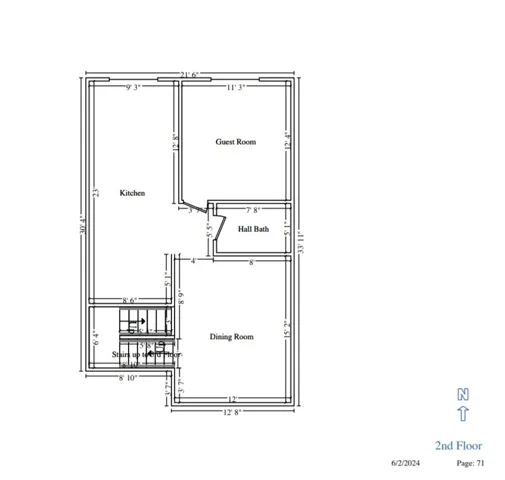 Main level floor plan
