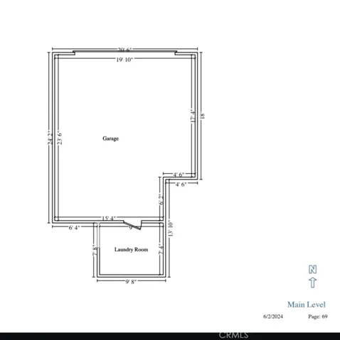 2 car garage entry with laundry and storage