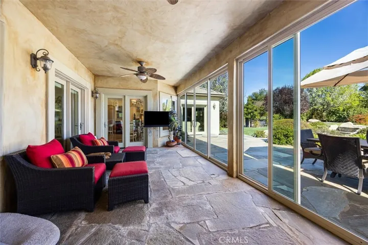 Enclosed covered patio