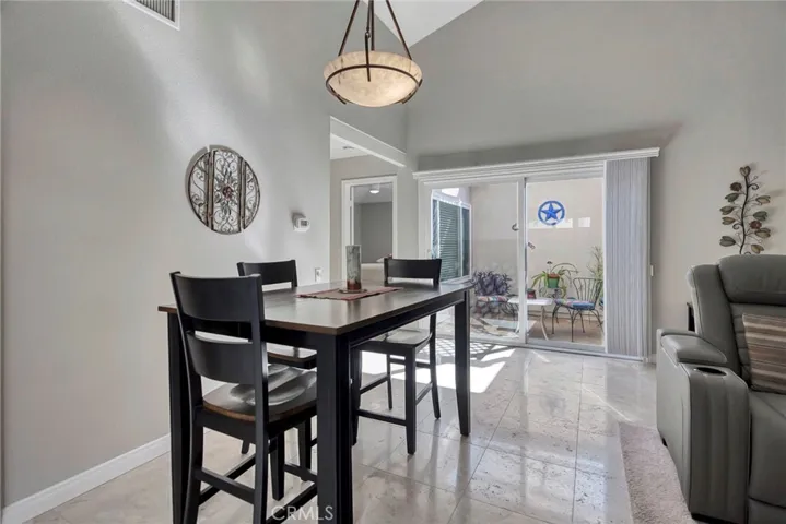 Dining just off kitchen