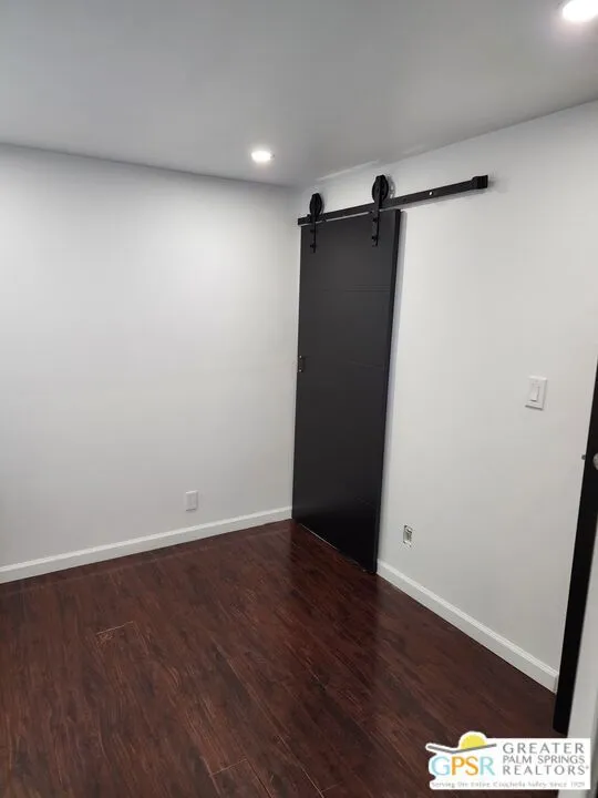 Beautiful Barn door to Master