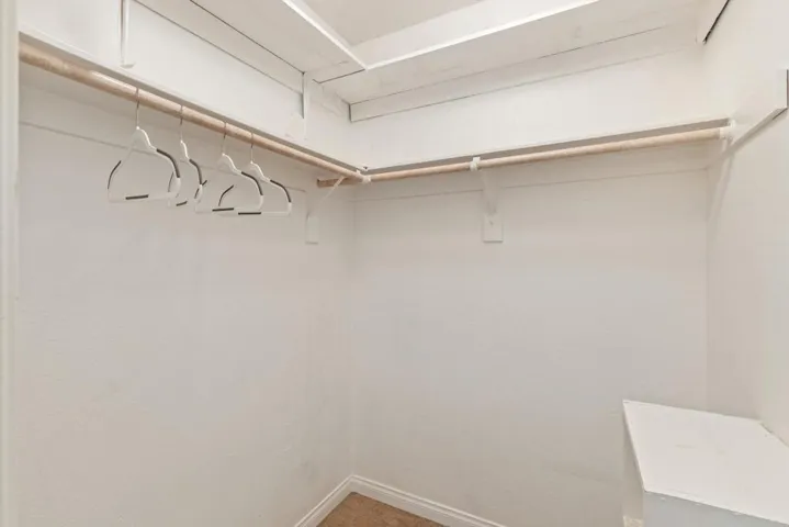 Spacious closet