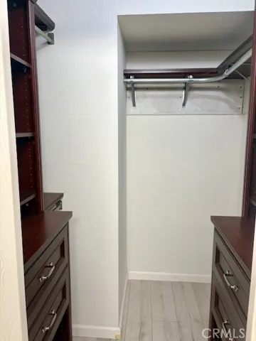 Built-ins in the generous closet.
