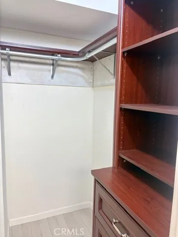 Built-ins in the generous closet.