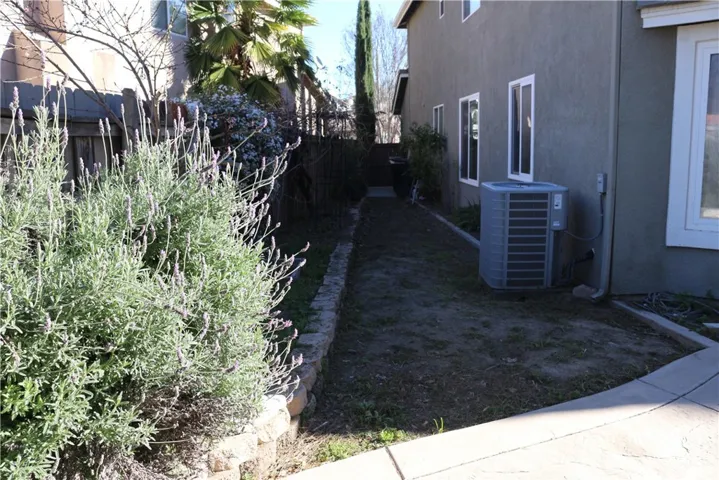 backyard left side of house