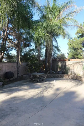 Backyard sitting area