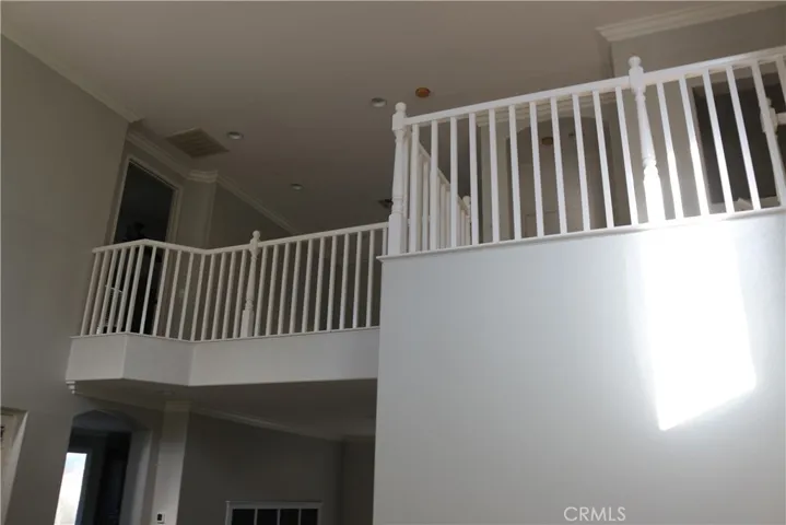 upstairs
